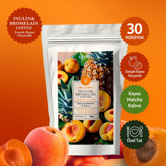 Inulin & Bromelain Coffee - Inulin, Bromelain, Matcha ve Kayısılı Form Kahve