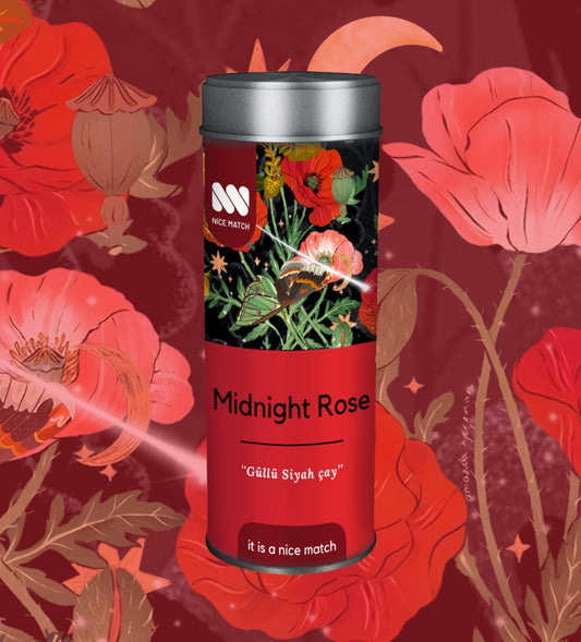 Midnight Rose Güllü Siyah Çay
