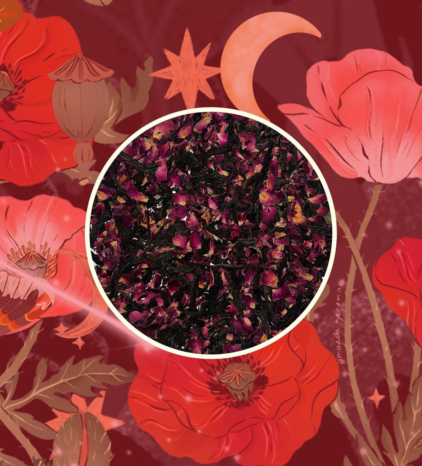 Midnight Rose Güllü Siyah Çay