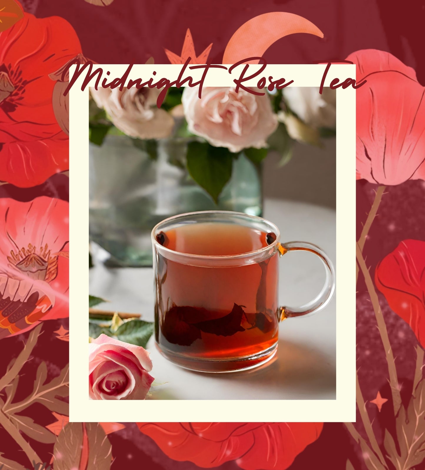 Midnight Rose Güllü Siyah Çay