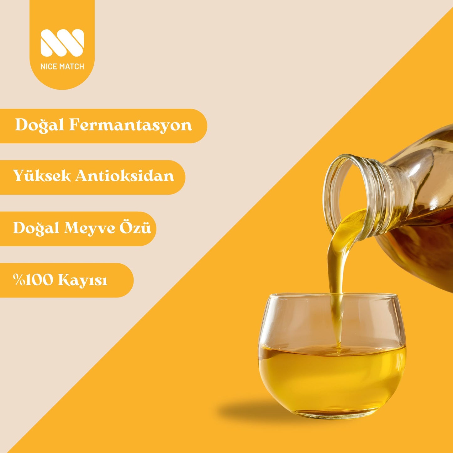 Detox Doğal Fermente Kayısı Sirkesi