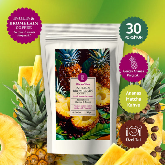 Inulin & Bromelain Coffee - Inulin, Bromelain, Matcha ve Ananaslı Form Kahve