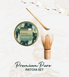 Premium Pure Matcha & Bambu Matcha Whisk & Bambu Matcha Kaşığı Set